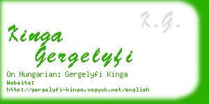 kinga gergelyfi business card
